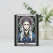 北欧神話の女神シグンの絵はがき ポストカード (スタンド正面)