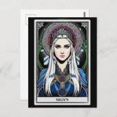 北欧神話の女神シグンの絵はがき ポストカード (正面/裏面)