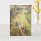 北欧神話 – バルドス美しいグリーティングカード カード (黄色い花)