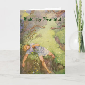 北欧神話 – バルドス美しいグリーティングカード カード