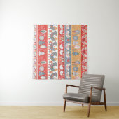 北欧縁ど:ヴィンテージ繊維デザイン。 タペストリー (インサイチュ(横))