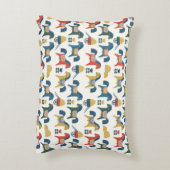 北欧美術インスパイアの馬柄。  アクセントクッション (裏面(縦))