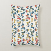 北欧美術インスパイアの馬柄。  アクセントクッション (正面(垂直))