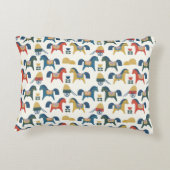 北欧美術インスパイアの馬柄。  アクセントクッション (裏面)