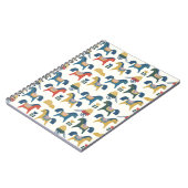 北欧美術インスパイアの馬柄。  ノートブック (左側)