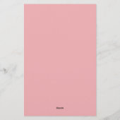 北欧芸術的フローラブライダルシャワーゲーム 便箋 (裏面)