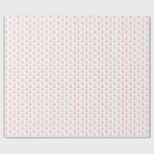 北欧赤と白のクリスマスツリー ラッピングペーパー (フラット)