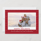 北欧赤と白クリスマスカード シーズンカード (正面)