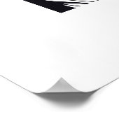 北欧開花 – ジャコインスパイアビーン幾何学的フローラ ポスター (角)