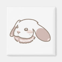北欧風たれ耳うさぎイラストマグネット｜温かみと愛らしさをプラスするデザインマグネット マグネット