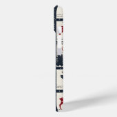 北欧風の古朴なニットパッチワーク模様 Case-Mate iPhoneケース (裏面 / 左)