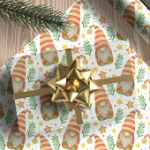 北欧風の遊び心あふれるクリスマス ラッピングペーパー