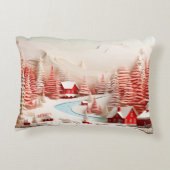 北欧3D冬の風景 アクセントクッション (裏面)