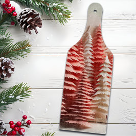 北欧3D冬の風景 カッティングボード