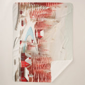 北欧3D冬の風景 シェルパブランケット (正面)