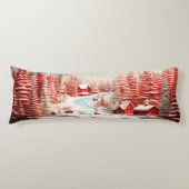 北欧3D冬の風景 ボディピロー (正面)