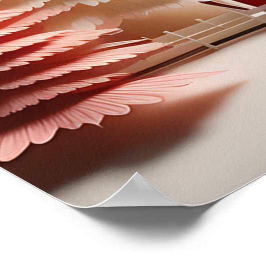 北欧3D冬の風景 ポスター (角)