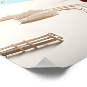 北欧3D冬の風景 ポスター (角)