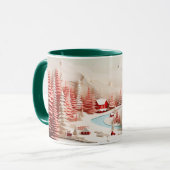 北欧3D冬の風景 マグカップ (正面左)