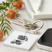 北欧/ケルトの鹿 キーホルダー (正面右)