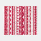 北欧 – スカンジナビア・クリスマス フリースブランケット (正面(横))