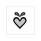 北欧/北欧フォークハート、ハートスタンプ ラバースタンプ (インプリント)