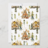 北欧/山写真クリスマスカーパーソナライズされたド シーズンカード (裏面)