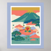 北欧×日本イラスト – 日本 ポスター (正面)