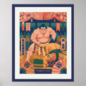 北欧×日本イラスト – 日本 ポスター (正面)