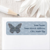 北欧（昆虫）オオカバマダラ、モナーク差出人住所ラベル ラベル (インサイチュ)