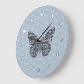 北欧(昆虫)オオカバマダラ、モナーク時計 ラージ壁時計 (傾斜)