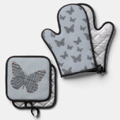 北欧(昆虫)オオカバマダラ、モナーク 鍋つかみ&鍋敷きセット (正面/裏面)