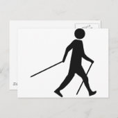 北歩くアイコン ポストカード (正面/裏面)