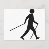 北歩くアイコン ポストカード (正面)