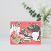 北沢楽天ねこ行瑞1914年 ポストカード (スタンド正面)