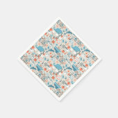 北海かわいいドードルパターン スタンダードカクテルナプキン (角)
