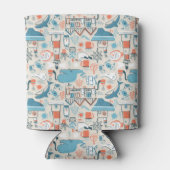 北海かわいいドードルパターン 缶クーラー (裏面)