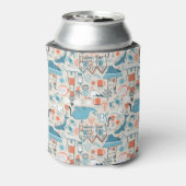 北海かわいいドードルパターン 缶クーラー (缶裏面)