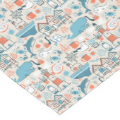 北海のかわいい落書きパターン ショートテーブルランナー (コーナー)