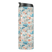 北海のかわいい落書きパターン タンブラー (回転右)