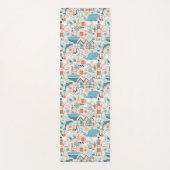 北海のかわいい落書きパターン ヨガマット (正面)