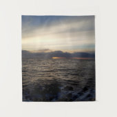 北海の夕日 タペストリー (正面)