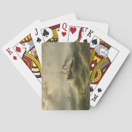 北海の嵐に巻き込まれた蒸気船 トランプ