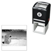 北海の緑のビーチ椅子 セルフインキングスタンプ (インサイチュ)