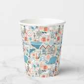 北海カワイトドールパターン 紙コップ (裏面)
