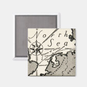 北海図グラフィックはっきりしたコンパス マグネット (正面/裏面)