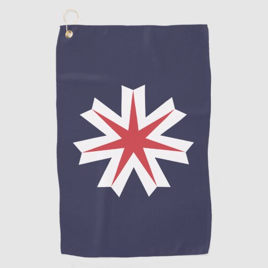北海道国旗 ゴルフタオル (正面)