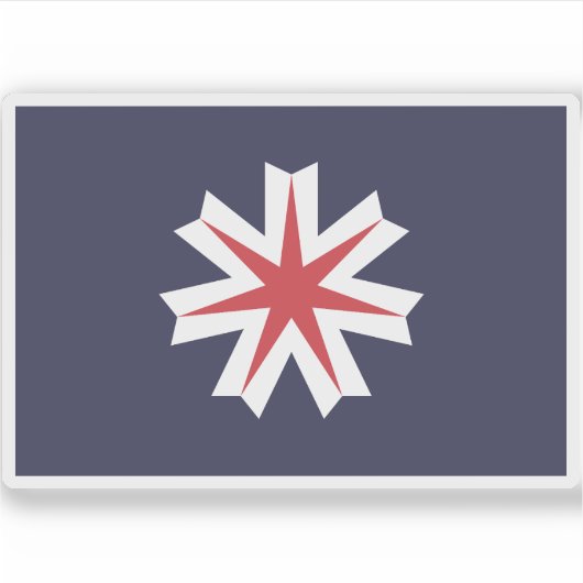 北海道国旗 シール (正面)