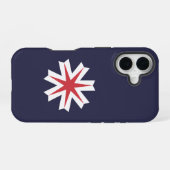 北海道国旗 iPhone 16ケース (裏面横)