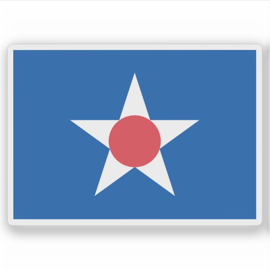 北海道旭川国旗 シール (正面)